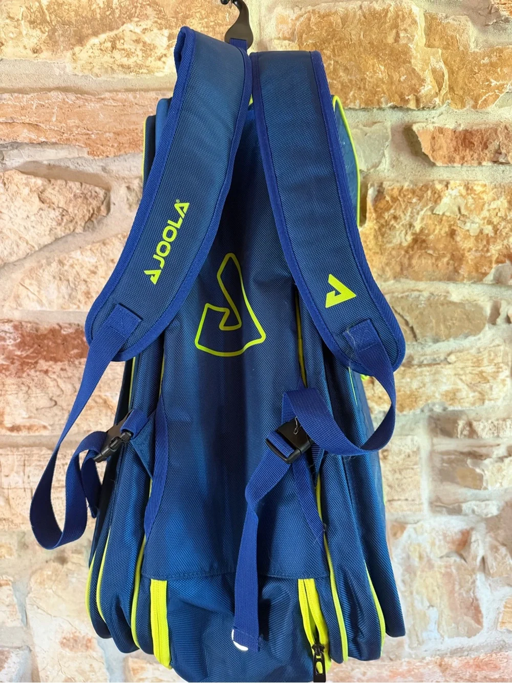 JOOLA Navy & Neon Yellow Duffel Bag for Men